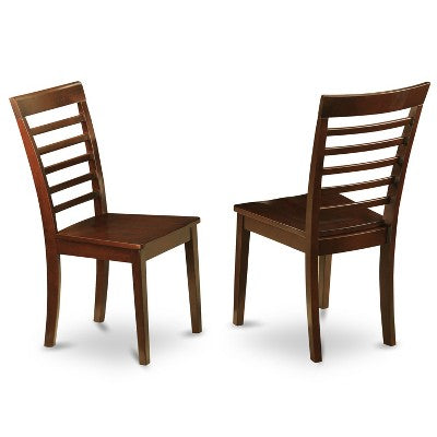 Kitchen Dining Set - Square Table & 2 Chairs - Old World Style - 36 Inch