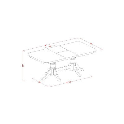 Home Dining Set - Table and Chairs for Kitchen or Dining Room