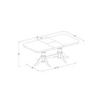 Home Dining Set - Table and Chairs for Kitchen or Dining Room