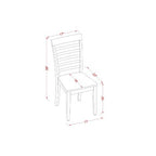 Kitchen Dining Set - Square Table & 2 Chairs - Old World Style - 36 Inch