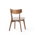 Christopher Knight Home Lareyna 7 Piece Mid-Century Modern Rubberwood Upholstered Dining Set