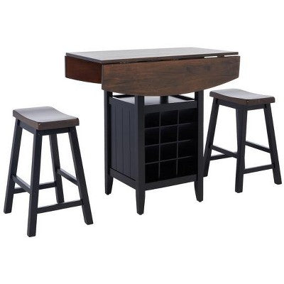 Casey 3 Piece Drop Leaf Pub Set - AMH8504 - Safavieh Couture