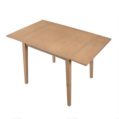 GDF Studio Avery 3 Piece Dining Set with Drop Leaf Dining Table and 2 Dining Upholstered Chairs