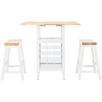 Casey 3 Piece Drop Leaf Pub Set - AMH8504 - Safavieh Couture