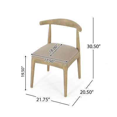 Christopher Knight Home Covey 7 Pieces Contemporary Upholstered Wood Expandable Dining Set