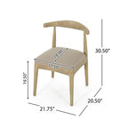 Christopher Knight Home Covey 7 Pieces Contemporary Upholstered Wood Expandable Dining Set