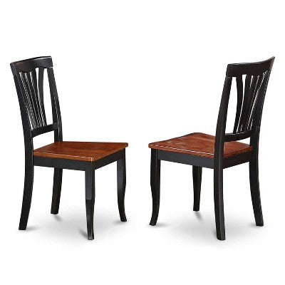 HomeStock 9-Piece Square Black & Cherry Finish Solid Wood Top Dining Table with 8-Chairs