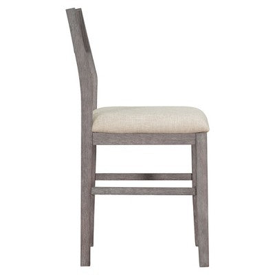 5-Piece Farmhouse Counter Height Dining Table Set with 1 Rectangular Dining Table and 4 Dining Chairs for Small Places - ModernLuxe