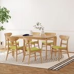 Christopher Knight Home Amesbury Wood and Fabric 7 Piece Dining Set