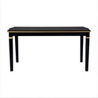 Retro 6 Pieces Kitchen Dining Table Set, Rectangular Table and 4 High-Back Tufted Chairs & Bench, Wood Dining Room Table Set for 6