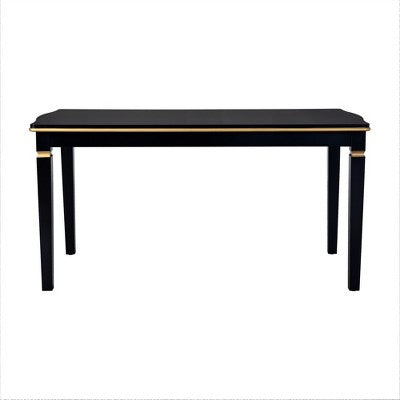 Retro 6 Pieces Kitchen Dining Table Set, Rectangular Table and 4 High-Back Tufted Chairs & Bench, Wood Dining Room Table Set for 6