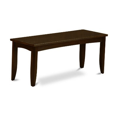 HomeStock 6-Piece Square Cappuccino Finish Solid Wood Top dining Table with 1-Bench and 4-Chairs