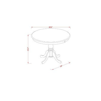 Small Kitchen Table Set with 2 Chairs - Dining Table and Chair Set