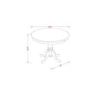 Small Kitchen Table Set with 2 Chairs - Dining Table and Chair Set