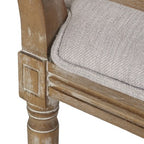 Christopher Knight Home Regan 7 Piece French Country Fabric Upholstered Wood and Cane Expandable Dining Set