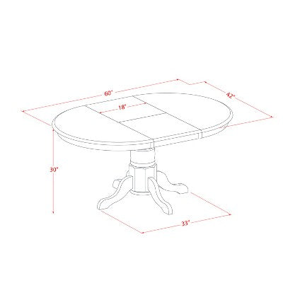 HomeStock 7-Piece Linen White Finish Solid Wood Top Dining Table with 6 Chairs