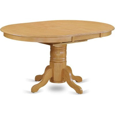 HomeStock Oval Dining Table Set With 4 Chairs Formal Style