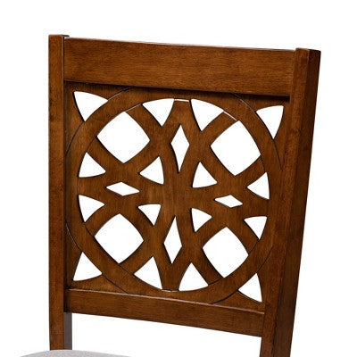 Baxton Studio Abigail Modern Fabric Wood Dining Set