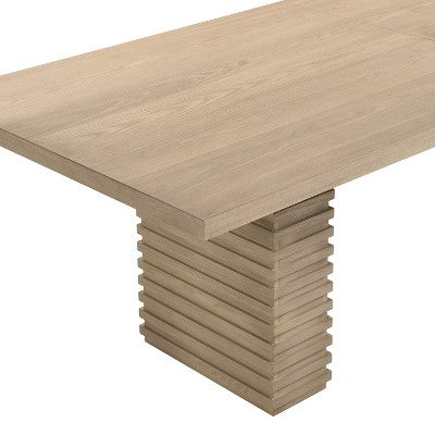 Christopher Knight Home Yao Modern 7 Piece Dining Set with Rectangular Table and 6 Rubberwood Upholstered Chairs