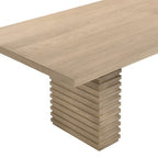 Christopher Knight Home Yao Modern 7 Piece Dining Set with Rectangular Table and 6 Rubberwood Upholstered Chairs
