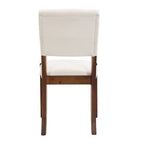 Faux Marble Dining Table Set for 4, 5 Pieces Rectangle Dining Table with 4 Upholstered Chairs for Small Space Kictchen