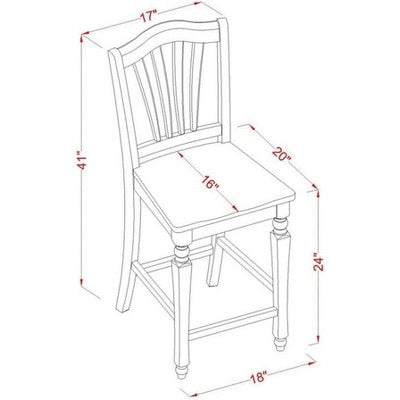 HomeStock Counter Height Dining Set Black Butterfly Leaf Table 8 Chairs