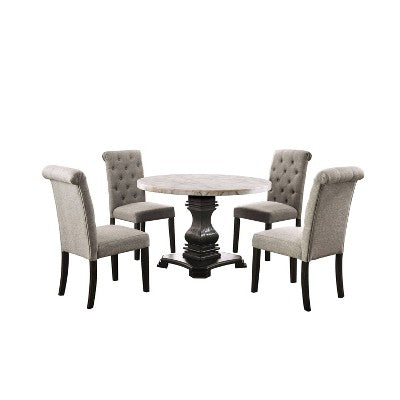 5pc Buckley Dining Set - HOMES: Inside + Out: Marble Top