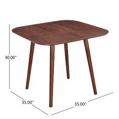 Christopher Knight Home Zephyr 3 Piece Contemporary Rubberwood Upholstered Dining Set