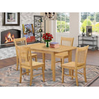 HomeStock Dinette Set Table With Leaf And Dining Chairs