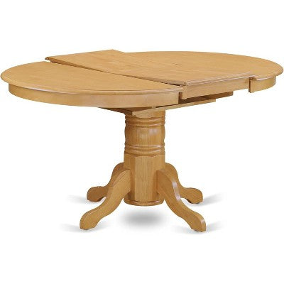 HomeStock Oval Dining Table Set With 4 Chairs Formal Style