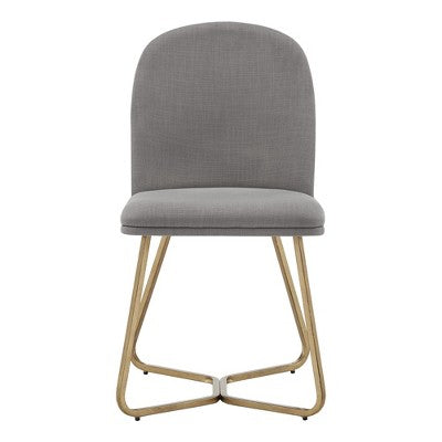 Karianne 4-Person Gold Metal Base Dining Set - iNSPIRE Q