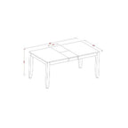 Rectangular Dining Table Set with Kitchen Chairs - Modern Dinette Table for Home