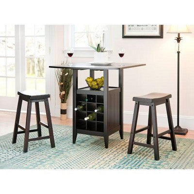 Casey 3 Piece Drop Leaf Pub Set - AMH8504 - Safavieh Couture