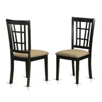 HomeStock Dining Room Table Set Butterfly Leaf 4/6 Chairs Black Cherry