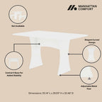 Manhattan Comfort 3pc Coney Dining Set