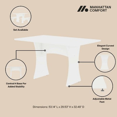 Manhattan Comfort 3pc Coney Dining Set