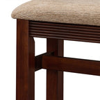 GDFStudio Emily Modern 2 Piece Bar Table Set with Fabric Upholstered Bar Stool