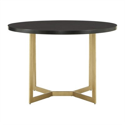 Karianne 4-Person Gold Metal Base Dining Set - iNSPIRE Q