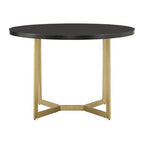 Karianne 4-Person Gold Metal Base Dining Set - iNSPIRE Q