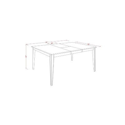 Gothic Glamour Dining Set - Table with Leaf & 6 Chairs - Elegant Cappuccino Finish