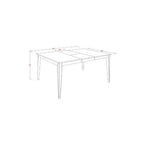 Gothic Glamour Dining Set - Table with Leaf & 6 Chairs - Elegant Cappuccino Finish