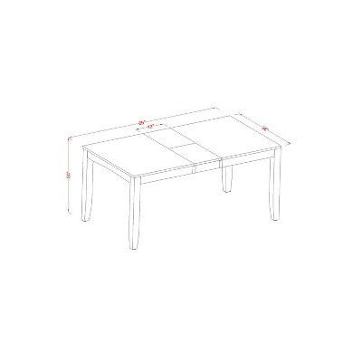 Gothic Dining Set - Table & Chairs - Grandeur Rectangle Table with Leaf - Elegant Dining Room Furniture