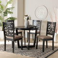 Baxton Studio Jamie Moden Wood 5-Piece Dining Set