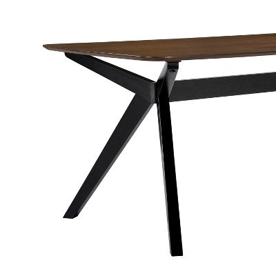 Christopher Knight Home Lareyna 7 Piece Mid-Century Modern Rubberwood Upholstered Dining Set