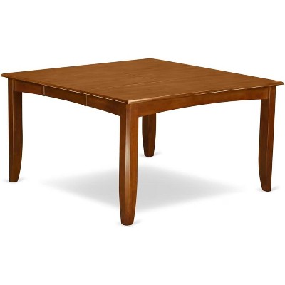 HomeStock 9 Piece Kitchen Table And Chairs Set Saddle Brown Traditional Style