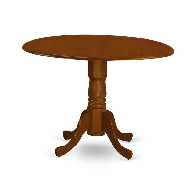 Kitchen Dining Set - Round Table with 2 Wood Chairs - Modern Dining Room Furniture