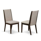 3-Piece Mahogany Finish Solid Wood Top - Round Dining Room Set - Seats 4