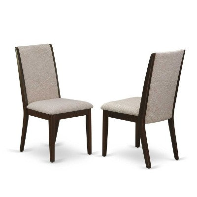 3-Piece Mahogany Finish Solid Wood Top - Round Dining Room Set - Seats 4