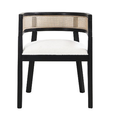Christopher Knight Home Lythor 7 Piece Cane and Rubberwood Upholstered Dining Set