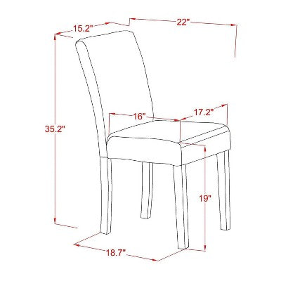 HomeStock 7 Piece Rectangle Dining Set Black Shitake Linen Fabric